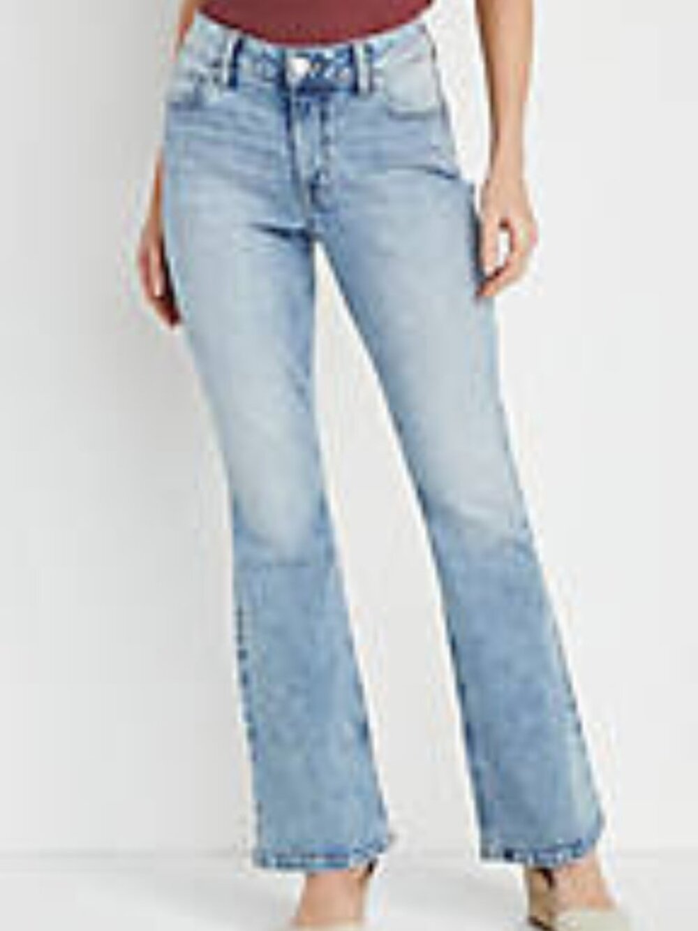 m jeans by maurices™ Classic Flare Curvy High Rise Jean in Size 10